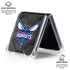 NBA Charlotte Hornets Dark Rust Galaxy Z Flip6 Clear Case
